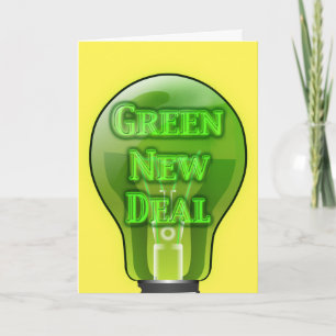Carte Ampoule verte New Deal