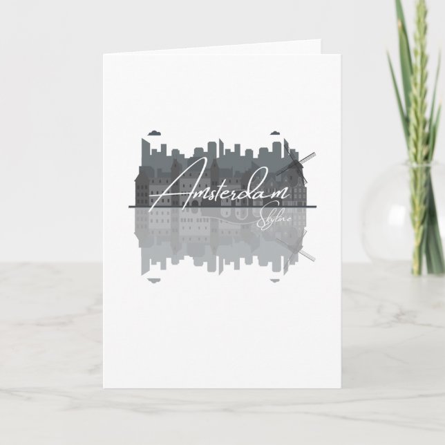 Carte Amsterdam Skyline (Devant)