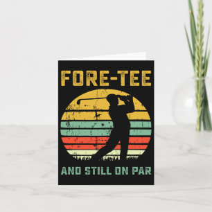 Carte Amusant 40e Anniversaire Golf Pun Golfing 40 ans G