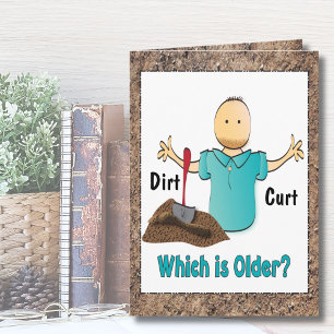 Carte Amusant 40ème pour lui Homme Cartoon Anniversaire