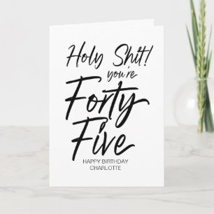 Carte Amusant 45ème Joyeux Anniversaire Quarante Cinquiè