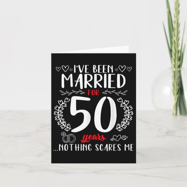 Carte Amusant 50ème anniversaire de Mariage couples mari (Devant)