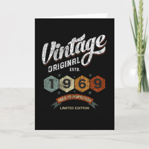 Carte Amusant 56 ans 1969 Vintage 56e anniversaire Cadea
