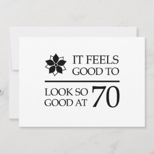 Carte Amusant 70e anniversaire (Sens bon)