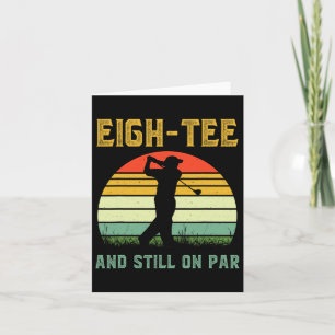 Carte Amusant 80e anniversaire Golf Pun Golf 80 ans G