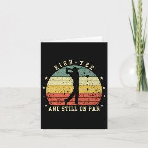 Carte Amusant 80ème Anniversaire Golf Lover Eigh-tee Et