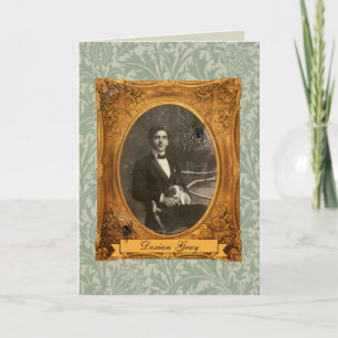 Carte Amusant Adulte Dorian Grey Halloween Anniversaire 