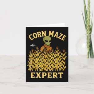 Carte Amusant Alien Corn Maze Expert Automne Enfants Hal