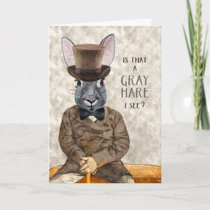 Carte Amusant Anniversaire Hipster Rabbit avec Humour li
