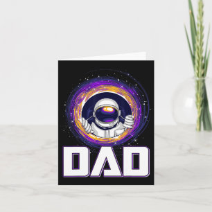Carte Amusant Astronaut Papa Espace Extérieur Galaxie Lo