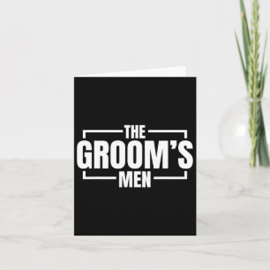 Carte Amusant Bachelor Party Les Grooms Hommes Stag Mari