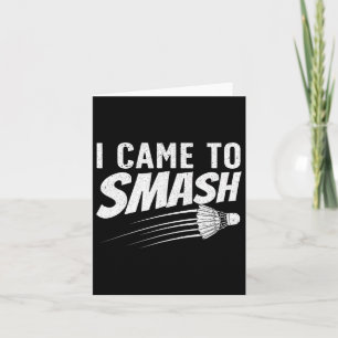 Carte Amusant Badminton Design Pour Hommes Femmes Enfant