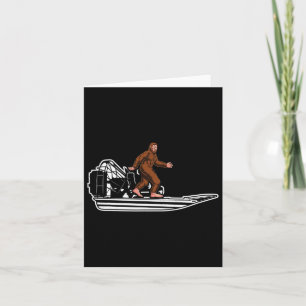 Carte Amusant Bigfoot Bateau Bateau Bateau Bateau Aérien