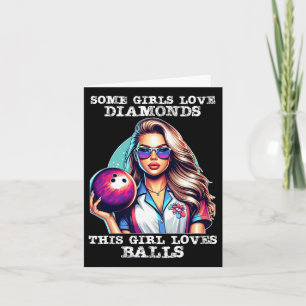 Carte Amusant Bowling Art Pour Femmes Filles Track Bowli