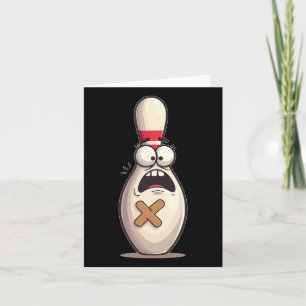 Carte Amusant Bowling Lover Bowlers Peur Pin Graphique P