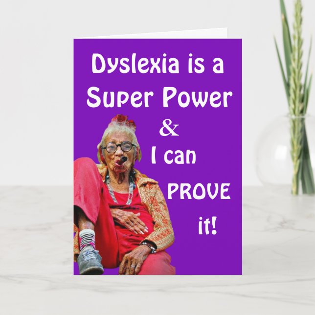 Carte Amusant "certain âge" Anniversaire (Devant)