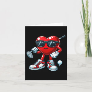 Carte Amusant Coeur Jouer Golf Valentines Jour Pour Le S