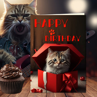 Carte Amusant Crazy Cat Lady Anniversaire