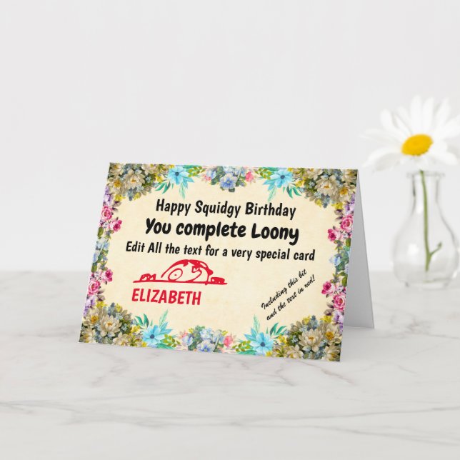 Carte Amusant Créer votre propre Humour Facile à modifie (Petite plante)