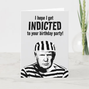 Carte Amusant Donald Trump Mugshot Anniversaire