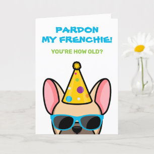 Carte Amusant Français Bulldog Light Fawn Frenchie Anniv