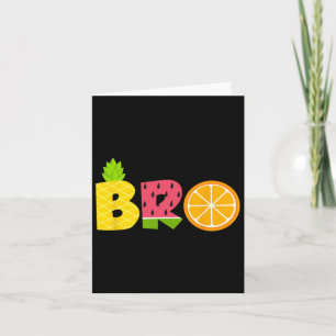 Carte Amusant Frère Fruitaire Amoureux Summer Boys Fruit