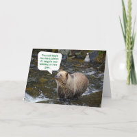 Amusant Grizzly Bear Extérieur Nature Hiker Annive