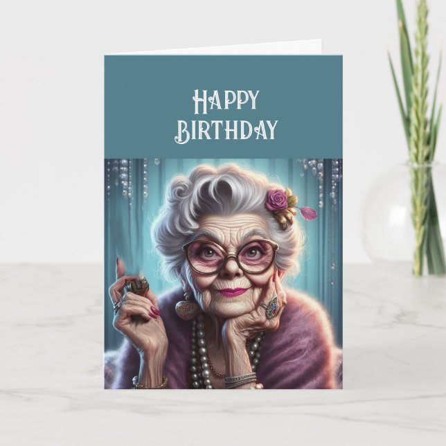 Carte Amusant Humour d'anniversaire Inspirationnel belle (Devant)