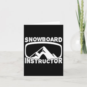 Carte Amusant instructeur de snowboard Ventilateur de sn