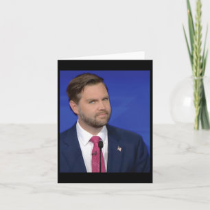 Carte Amusant J.d Vance Mème Vice-président Débat Face