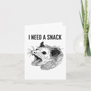 Carte Amusant J'Ai Besoin D'Un Mème Snack - Scander Opos