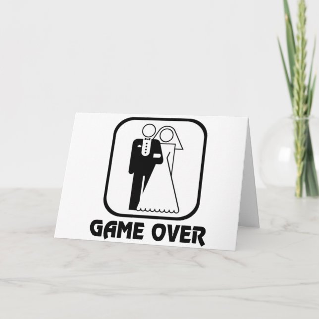 Carte Amusant jeu mariage sur (Devant)