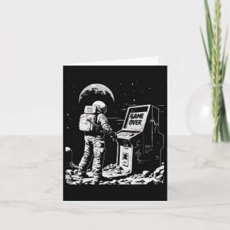 Carte Amusant Joueur Astronaute De Jeux Dans L'Espace Vi