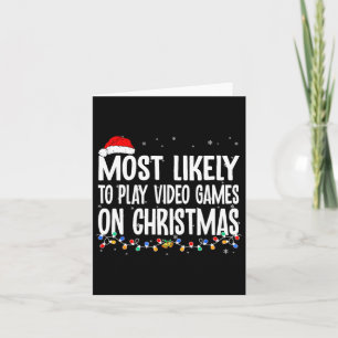 Carte Amusant Joueur Le Plus Probable À Jouer Des Jeux V