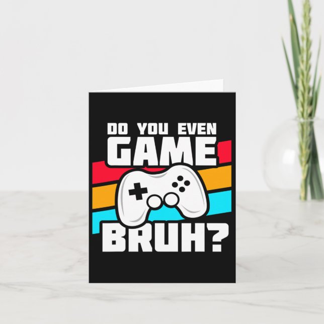 Carte Amusant Joueur Vidéo - Jeu Console Pc - Jeu Vidéo (Devant)
