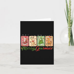 Carte Amusant Joyeux Goosemas Canard de Noël Silly Goose