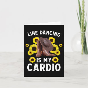 Carte Amusant Line Dancing Art Pour Femmes Hommes Line D