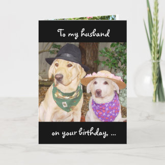 Carte Amusant Mari Anniversaire