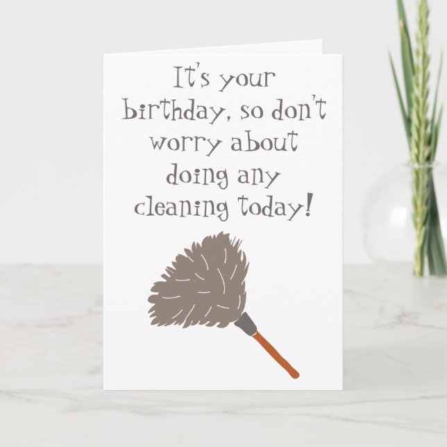 Carte Amusant Messy People Anniversaire (Devant)