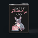 Carte Amusant Noir et Rose Bulldog Husband Anniversaire<br><div class="desc">Funny Black and Pink Bulldog Husband Anniversaire, un design drôle et cool fait pour quiconque cherche une carte d'anniversaire unique pour son mari le jour de son anniversaire. Le design est attrayant, il dispose d'un mignon bulldog français avec un gâteau d'anniversaire, plus des informations textuelles modifiables. Si vous rencontrez des...</div>