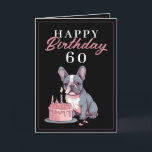 Carte Amusant Noir et Rose Bulldog Husband Anniversaire<br><div class="desc">Funny Black and Pink Bulldog Husband Anniversaire, un design drôle et cool fait pour quiconque cherche une carte d'anniversaire unique pour son mari le jour de son anniversaire. Le design est attrayant, il dispose d'un mignon bulldog français avec un gâteau d'anniversaire, plus des informations textuelles modifiables. Si vous rencontrez des...</div>