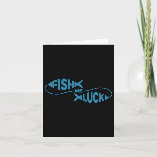 Carte Amusant Pêche Chuck Pêcheur Poisson Moi Chuck (Devant)