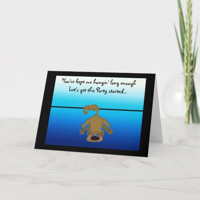 Carte Amusant Possum Anniversaire (Devant)