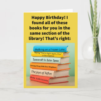 Carte Amusant Pun Non-Friction Joyeux Anniversaire