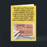 Carte Amusant Pun Suture Auto Obtenir Bien Encouragement<br><div class="desc">Espérons que cette carte goofy get-well vous gardera dans les points ! Pour mémoire, je ne suggère pas de faire votre propre chirurgie. Il y a des types de bricolage têtus qui aiment prendre les choses en main, et nous pouvons taquiner la plupart d'entre eux, mais certains n'aiment pas qu'on...</div>