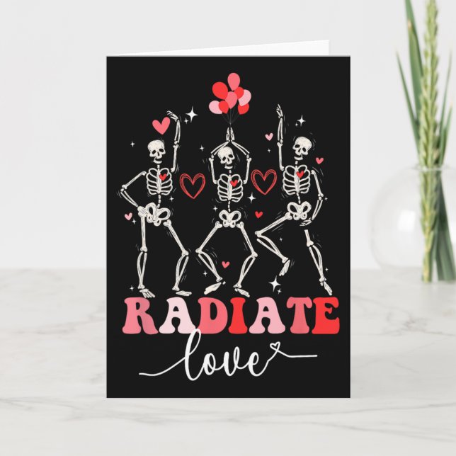 Carte Amusant Rayonner Amour Saint-Valentin Technicien R (Devant)