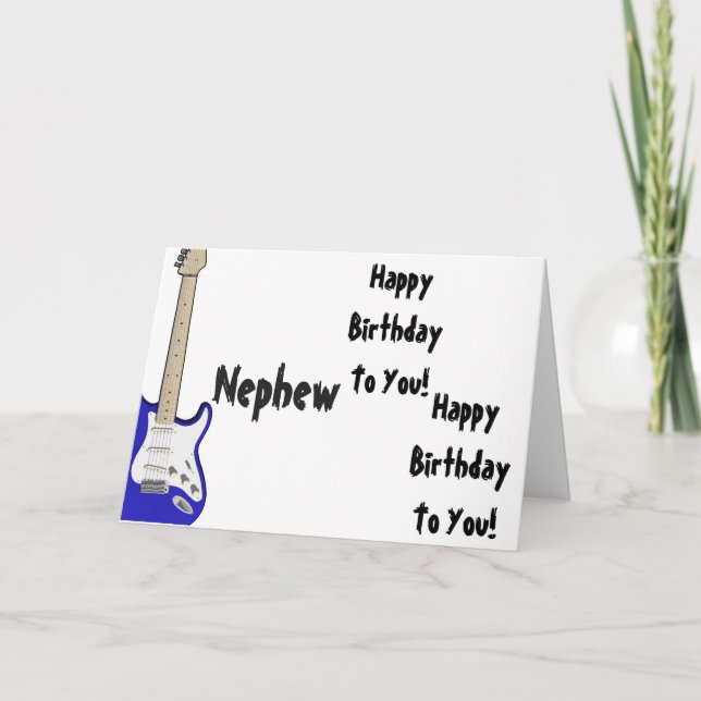 Carte Amusant, salutation d'anniversaire pour neveu, gui (Devant)