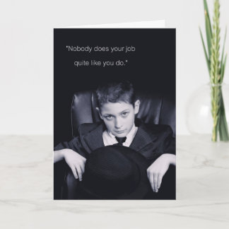 Carte Amusant Va Bien Bientôt Pour Coworker Boy En Costu