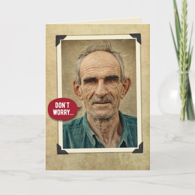 Carte Amusant Vieux Cowboys Cesser De Chauffer Autour De (Devant)