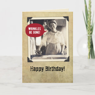 Carte Amusant Vintage Wrinkles gratuit Anniversaire